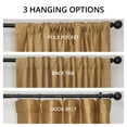 thumbnail image 5 of Half Price Drapes Flax Gold Faux Dupioni Silk Room Darkening Curtains for Bedroom(1 Panel),50WX 96L, 5 of 13