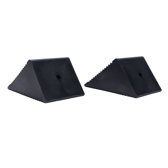 Wheel Tire Blocks, High Toughness Mini Rubber Wheel Chock Set Firm Grip 2PCS 5x3x2-1/2in for Gas Powered Scooters