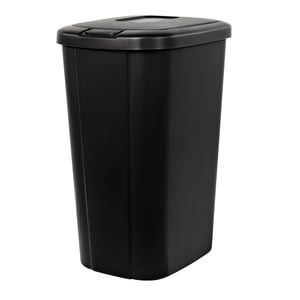 Hefty Kitchen Trash Can, 13.3 Gallon Touch Top, Black