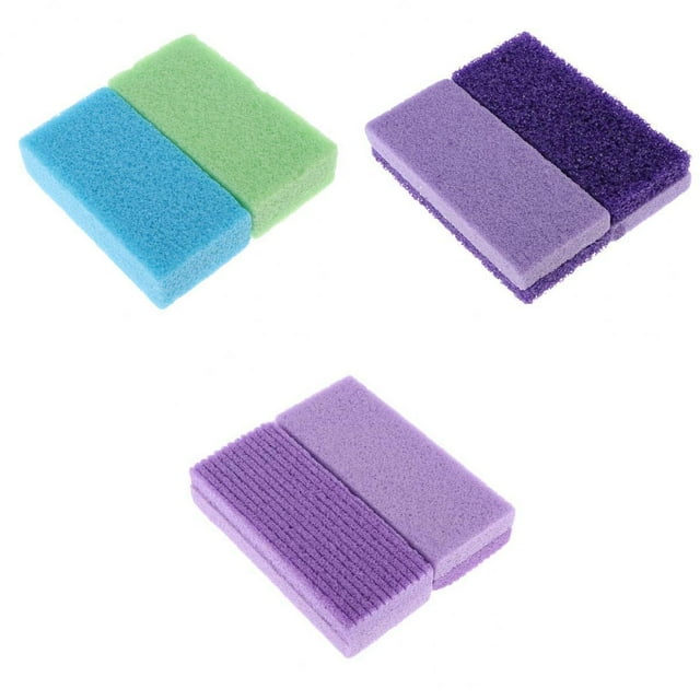 6pcs piedra pómez pies / manos / atención corporal exfoliante piel muerta removedor de