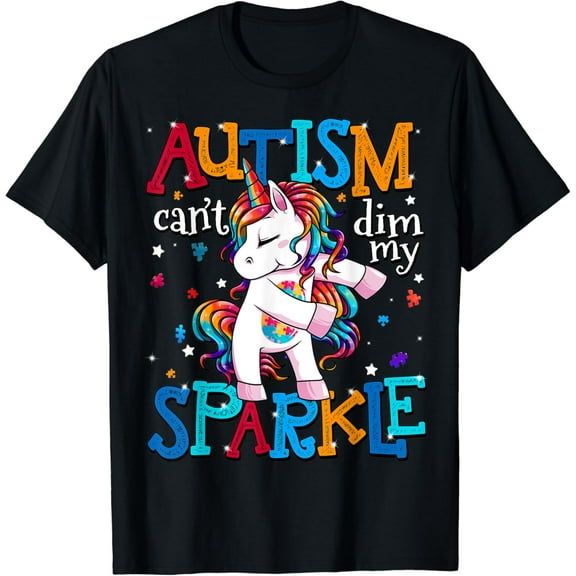Autism Awareness Kids Unicorn Shirt For Autism Mom Girls T-Shirt Unisex S-5XL Hot Trending Shirt, Vintage Birthday Gift