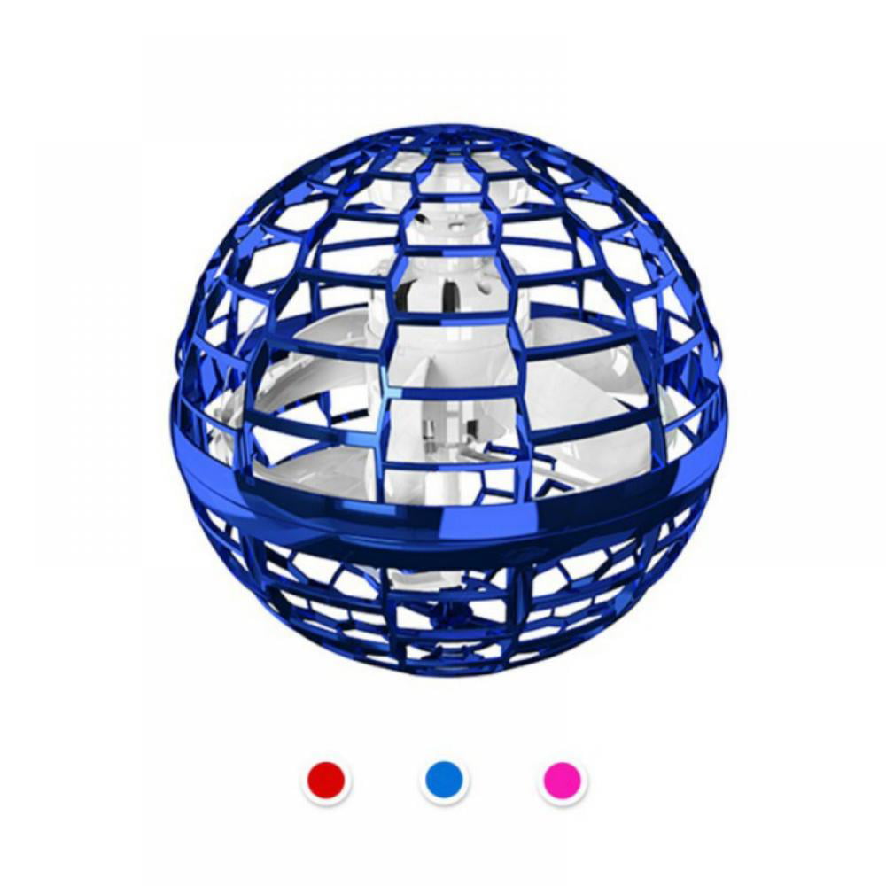 Flying Orb-Flynova Pro Flying Toys Drones Ball Play with Colorful LED Lights and Magic Tricks Soft Elastic Safe for Playing Indoor & Outdoor Flying Spinner As Unique Gifts for Kids & Adult red 
