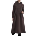 thumbnail image 2 of WJHWSX Dresses for Women,Womens Fall Dresses,Casual Dresses for Women,Long Sleeve,Pockets,Breathable,Solid,L(US:14), 2 of 4