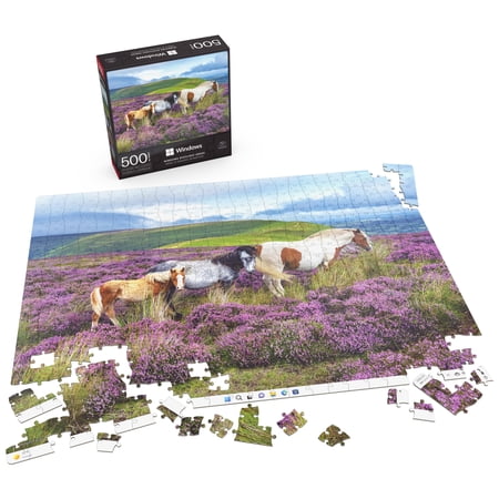Microsoft Windows Spotlight Series 500-Piece Puzzle Wales Landscape, for Ages 8 and up