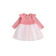 thumbnail image 1 of SUNSIOM Robes d'Automne pour Bébés Filles Manches Longues Col Rond Imprimé à Pois Robes en Tulle Patchwork, 1 of 9