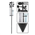 thumbnail image 5 of Garden Weather Station, Weather Station Rain Gauge, Wind Gauge Rain Gauge And Thermometer For Garden, Farm, Field, 5 of 5