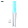 thumbnail image 1 of 50 botellas vacías rellenables para cosméticos personalizados, envases portátiles para lápiz labial, mini juego de brillo labial azul, 1 of 8