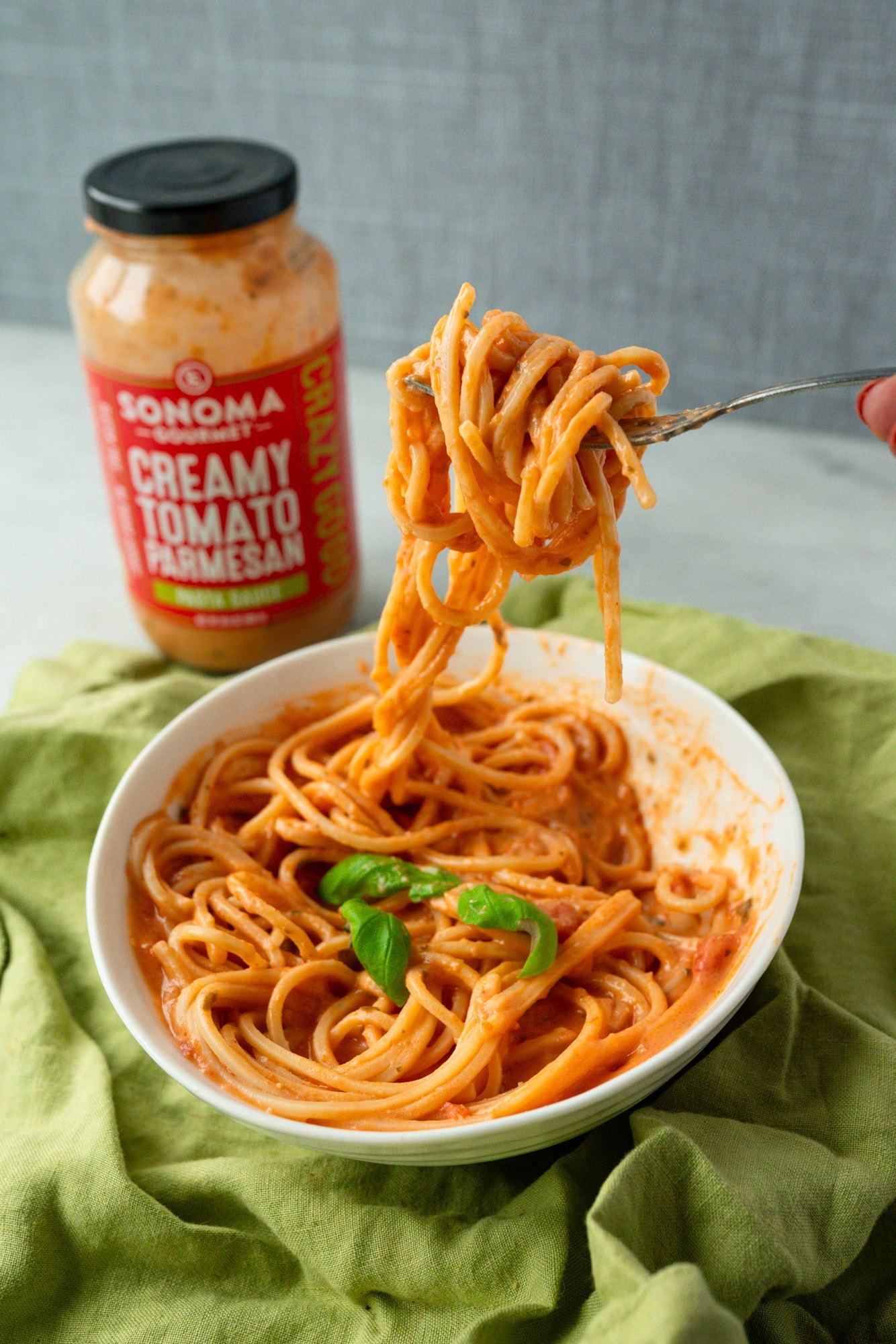 (6 pack) Sonoma Gourmet Creamy Tomato Parmesan Pasta Sauce, 24.5 Ounce