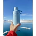 thumbnail image 2 of Botella de agua Ocean Bottle de acero inoxidable reciclado, 500 ml, azul, 2 of 8