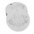 thumbnail image 1 of Inkdotpot Silver Foil Paper Hang Tag Merry Christmas Favor Tag 50 Piece, 1 of 1
