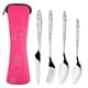 thumbnail image 1 of 4 Piezas de Cuchillos, Tenedores y Cucharas de Acero Inoxidable para Viajes Familiares y Camping., 1 of 2