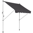 thumbnail image 1 of Outsunny Auvent de Patio Rétractable Manuel 6,6 Pieds X 5 Pieds pour Fenêtre et Porte, Pare-Soleil pour Terrasse, Abri, Résistant à l'Eau, Protection UV, Gris, 1 of 10