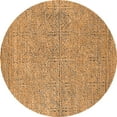 thumbnail image 1 of Ahgly Company Indoor Round Solid Orange Modern Area Rugs, 8' Round, 1 of 4
