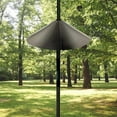 thumbnail image 4 of 12-inch Wrap Around Squirrel Baffle Anti Rust Raccoon Proof Bird Feeder Station Protection Guard Black, 4 of 7