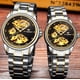 thumbnail image 3 of Reloj mecánico automático en nombre del reloj de hombre hueco de doble cara reloj mecánico impermeable, 3 of 5