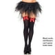 thumbnail image 4 of Sonducket 1 par de medias largas por encima de la rodilla para mujer, calcetines con lazo sexys a la moda, medias decorativas para Cosplay, fiesta, Bar, Disfraces de disfraces Negro Rojo Tipo 2 Sonducket AP014092-16, 4 of 6