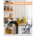 thumbnail image 4 of Boho Middle Century Stand Mixer Dust Cover with Storage Pocket & Handles, Abstract Orange Geometric Leaves Fits All Tilt Head & Bowl Lift Kitchen Appliance Cover Organizer Bag Accessories, 6-8 Quart, 4 of 6