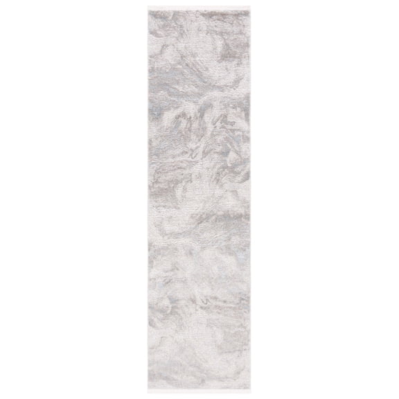 SAFAVIEH Platinum Aisha Abstract Runner Rug, Gray/Ivory Beige, 2'2" x 8'