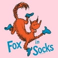 thumbnail image 2 of Junior's Dr. Seuss Fox in Socks Portrait  Graphic T-Shirt, 2 of 3