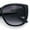 Black Silver - Smoke, variant on Womens Oversize Diva Luxury Fashion Cat Eye Designer Style Sunglasses [Black Gold - Brown]
