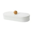 thumbnail image 3 of Estuche para guardar pinzas para el pelo, joyas, hisopos de algodón y diademas. Blanco, 3 of 9
