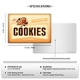 thumbnail image 2 of Funny Cookies Metal Sign Retro Food Snacks Tin Signs Wall Art Poster Wall Decor for Home Bar Kitchen Coffee Corner Playroom Cinema Cafe Restaurant 12x8 Inch Aluminium Hanging Plaque, 2 of 5