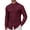 Wine Red, variant on Youclos Men's Long Sleeve Stretch Dress Shirts Band Collar Button Down Shirt Muscle Fit