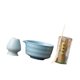 thumbnail image 4 of Juego de té matcha japonés, cuenco de regalo, herramientas con boquilla, soporte para batidor, cuenco tradicional de matcha para salón de té, comedor Azul, 4 of 8