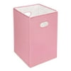 Badger Basket Folding Laundry Hamper, Pink