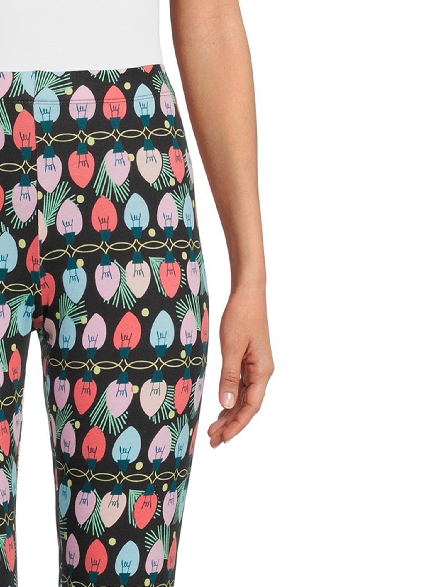 No Boundaries Juniors' Christmas Ankle Leggings
