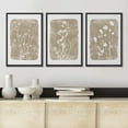 thumbnail image 4 of IDEA4WALL Framed Canvas Print Wall Art Set of 3 Retro Vintage Country Wildflowers Wall Decor Vintage Nature Wilderness Botanical Duotone Floral Prints Minimal Bohemian Artwork - Black 24"x36"x3, 4 of 5