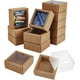 thumbnail image 1 of 20 cajas cuadradas de papel con ventana de PVC, 8 x 8 x 3,5 cm (3,15 x 3,15 x 1,38 pulgadas). Caja de regalo de papel., 1 of 5