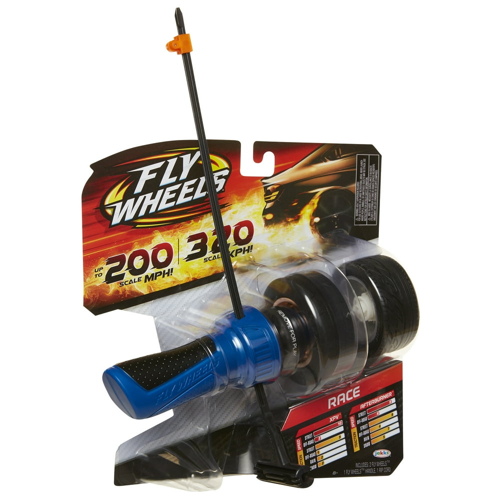 Fly Wheels Launcher + 2 Wheels Assortment Rip it up to 200 Scale MPH, Fast Speed, Amazing