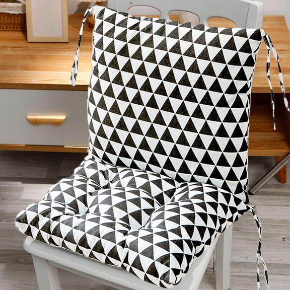 Indoor Rocking Chair Cushion for Rocking Chairs, Back Cushion with Ties, Outdoor Garden Patio Seat Cushion, For Living Room, Bedroom, White