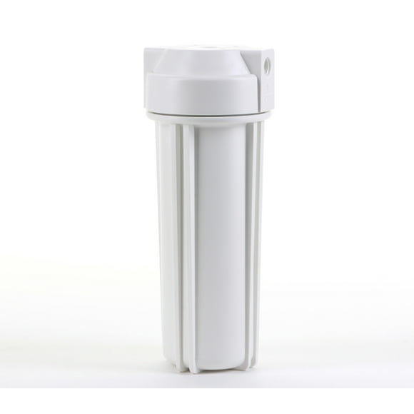 Hydronix HF4-10WHWH38 Water Filter Housing 10" RO, Whole House, Hydroponics - 3/8" Ports, Double O-Ring, White