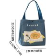 thumbnail image 3 of Vikakiooze 2022 Canvas Portable Lunch Bag Lunch Box Bag Cartoon Outdoor Portable Picnic Bag for Back-to School Fall savings, 3 of 4