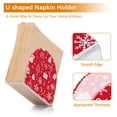 thumbnail image 4 of Qxltty Christmas Elements A Pat Acrylic Napkin Holder Set of 2 Transparent Dining Table Kitchen Cafeteria Home Decor 4.1x4.9x1.97in, 4 of 9