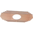 thumbnail image 2 of Ekena Millwork 34"W x 17"H x 9"ID x 1/4"T Chrysler Wood Fretwork Pierced Ceiling Medallion, Cherry, 2 of 3