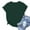 🔥 Green, variant on Sentmoon Womens Clothes Short Sleeve Basic Summer Tops for Women Solid Color Beach Vacation Essentials Regular Fit T-Shirts for Women for Gym and Workout M