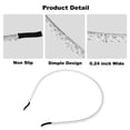 thumbnail image 4 of Unique Bargains Rhinestone Headband Faux Crystal Hair Hoop Hairband for Women White, 4 of 7