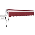 thumbnail image 2 of Awntech 24' x 10' Maui Left Motor Left Motorized Patio Retractable Awning, Burgundy, 2 of 6