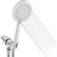thumbnail image 1 of Livearty (TM) Shower Head, High Pressure Handheld Showerhead with Hose, 5 Settings White Finished Hand Held Rainfall Shower Set- Including Bracket Teflon Washer, 1 of 8