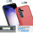 thumbnail image 6 of for Samsung Galaxy S24 Plus Case with Card Holder, Dual Layer Heavy Duty Protective Shockproof Hidden Card Slot Slim Wallet Case for Samsung S24 Plus 5G 6.7 inch (Red), 6 of 17
