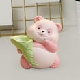thumbnail image 2 of Figura de panda en maceta, adorno decorativo creativo de escritorio, arreglo floral Rosa, 2 of 7