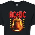 thumbnail image 3 of ACDC - Hells Bells Flames - Juniors Cropped Cotton Blend T-Shirt, 3 of 5