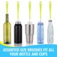 thumbnail image 4 of Juego De Cepillos Para Limpiar Botellas. Limpiador De Botellas Con Mango Largo Para Lavar Botellas Estrechas De Vino Y Cerveza, Comederos Para Colibríes, Botellas De Agua Deportivas Y Picos De Hervi, 4 of 8