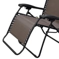 thumbnail image 3 of Caravan Canopy Infinity Zero Gravity Steel Frame Oversized Patio Chair, Brown, 3 of 5