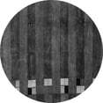 thumbnail image 1 of Ahgly Company Indoor Round Abstract Gray Modern Area Rugs, 4' Round, 1 of 4