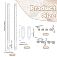 1 Set 1 Set Plastic Ruler Pottery Measuring Tools with Steel Screw ...