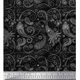 thumbnail image 1 of Soimoi Poly Georgette Fabric Floral & Paisley Printed Fabric 1 Yard 52 Inch Wide, 1 of 3